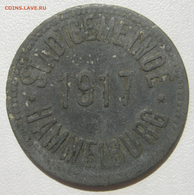 Германия Хаммельбург нотгельд 10 пфеннигов 1917 20.11.2020 - IMG_7757.JPG