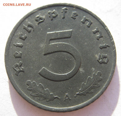 Германия Оккупация союзников 5 пфеннигов 1947 A до 20.11 - IMG_4562.JPG