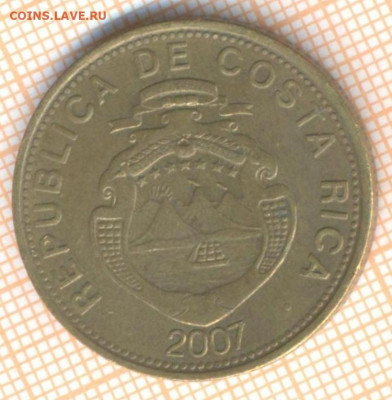 Коста-Рика 100 колонов 2007 г., до  19.11.2020 г. 22.00 по М - КостаРика 100 колонов 2007 2336