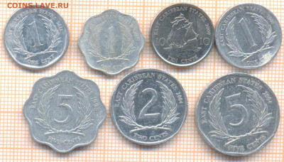 Восточные Карибы 7 монет, до 20.11.2020 г. 22.00 по Москве - 7 карибы 7м 40а