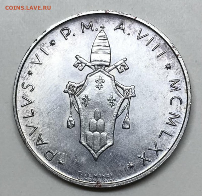 500 лир Ватикан 1970 до 21.30 МСК 19.11.20 - 037C7DD9-5085-441A-9CE3-9E4EBDFBF7FA