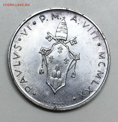 500 лир Ватикан 1970 до 21.30 МСК 19.11.20 - 6F98543E-446B-46AB-A812-EEC8EC2EF0B0