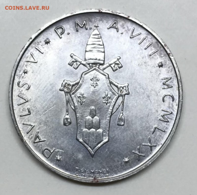 500 лир Ватикан 1970 до 21.30 МСК 19.11.20 - 14608D1C-44D3-42CE-930C-B2B3267AE132