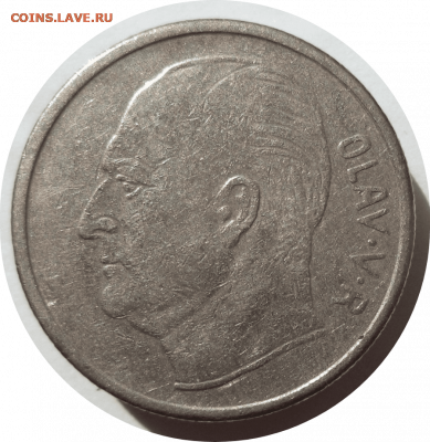 1 крона 1970 г. Норвегия до 17.11.20 в 22:00 МСК - Rounded_20201116_214418