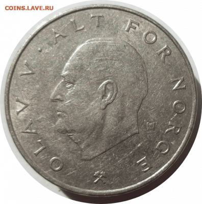 1 крона 1982 г. Норвегия до 17.11.20 в 22:00 МСК - Rounded_20201116_223133
