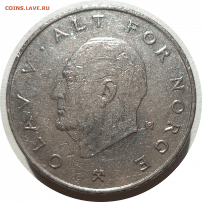 1 крона 1985 г. Норвегия до 17.11.20 в 22:00 МСК - Rounded_20201116_223816