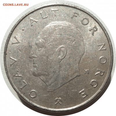 1 крона 1990 г. Норвегия до 17.11.20 в 22:00 МСК - Rounded_20201116_224146