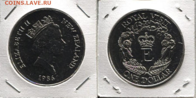 Н.Зеландия 1$ 1986 Визит до 20.11.20 22-00 мск - NZ 1$ 1986 R.Visit