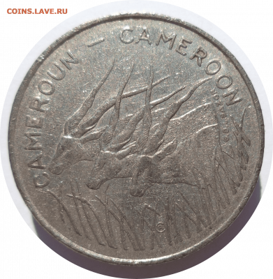 100 франков 1975 г. Камерун до 18.11.20 в 22:00 МСК - Rounded_20201117_160531