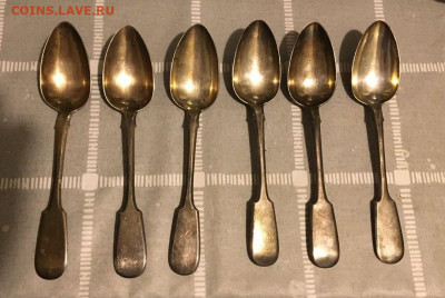 Комплект столовых ложек 1862 года. - 9836293052.02359bd8ede242be937f42a7aa464942