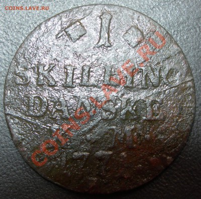 Дания, скиллинг 1771 - Дания, скиллинг 1771 номинал.JPG