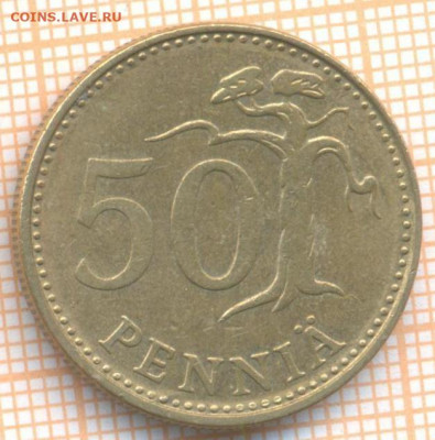 Финляндия 50 пенни 1982 г., до 24.11.2020 г. 22.00 по Москве - Финляндия 50 пенни 1982 2378