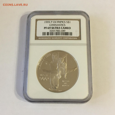 США 1995г P Olympics 1$ в слабе - image-19-11-20-02-25-1