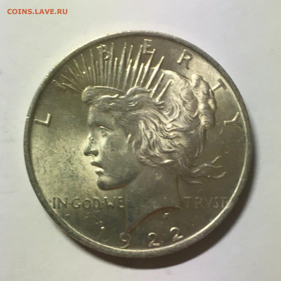 США 1$ 1922г Peace Dollar - image-19-11-20-04-19-1