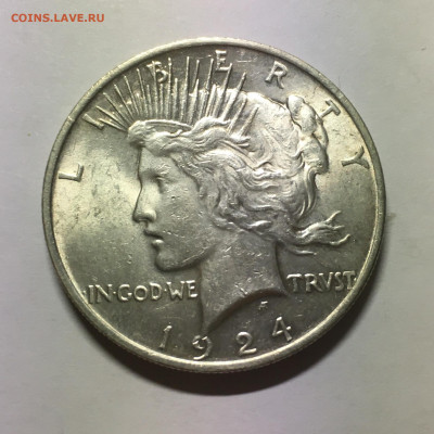 США 1$ 1924г Peace Dollar - image-19-11-20-04-41-1