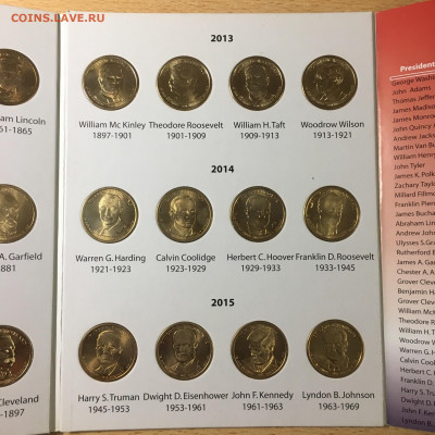 США 2007-2015г 1$ Набор "Президенты США" - image-19-11-20-06-31-1