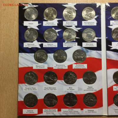 США  25 центов 2010-19 Набор"Нац парки и заповедни" 52 монет - image-19-11-20-08-07-2