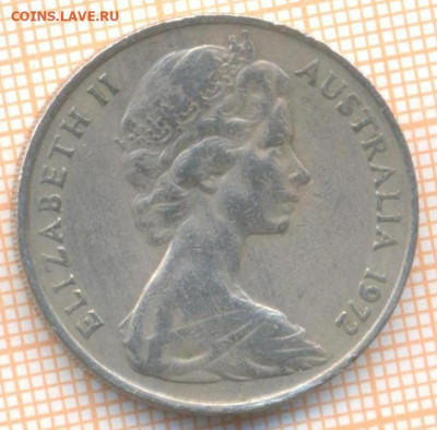 Австралия 20 центов 1972 г., до 25.11.2020 г. 22.00 по Москв - Австралия 20 центов 1972 2368