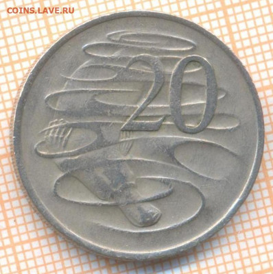 Австралия 20 центов 1972 г., до 25.11.2020 г. 22.00 по Москв - Австралия 20 центов 1972 2368а