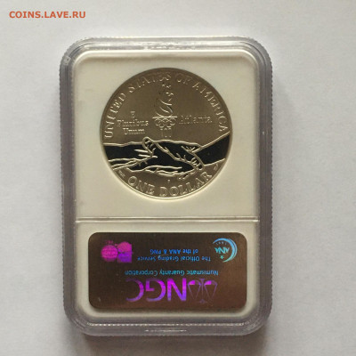 США 1995г P Olympics Gymnastics 1$ в слабе - image-20-11-20-01-56