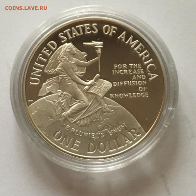 США 1$ 1996г 150 лет Смитсоновскому институту - image-20-11-20-03-14-3