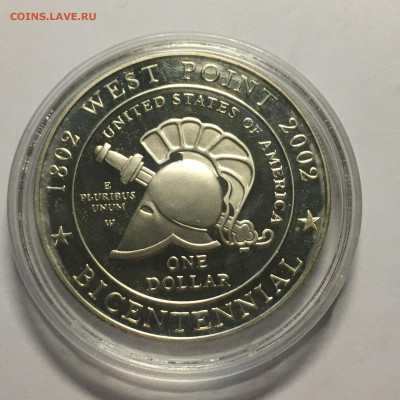 США 1$ 2002г 200 лет Военной академии в Вест-Поинте - image-20-11-20-03-27-2