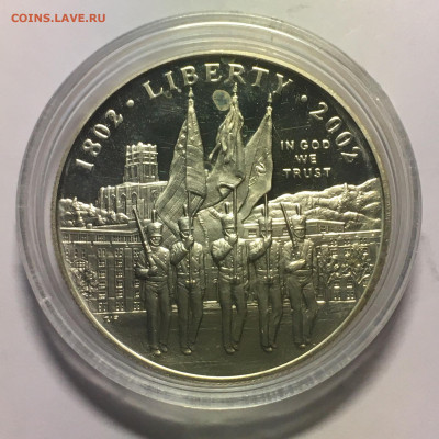США 1$ 2002г 200 лет Военной академии в Вест-Поинте - image-20-11-20-03-27-3