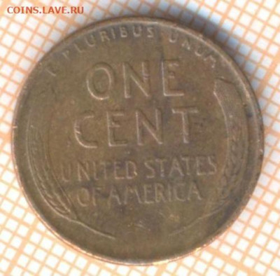 США 1 цент 1941 г., до  25.11.2020 г. 22.00 по Москве - США 1 цент 1941 2377а