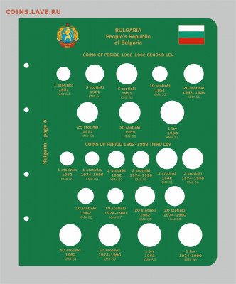 Комплект листов для регулярных монет Болгарии с 1878 по 2015 - IMG-20200326-WA0009