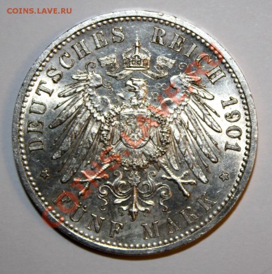 Крупные номиналы Германской империи 5 марок 1901 и 1903 гг. - 5м.1901-р