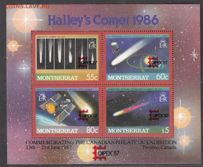 Монсеррат 1987 блок надпечатка до 29 11 - 37 — копия