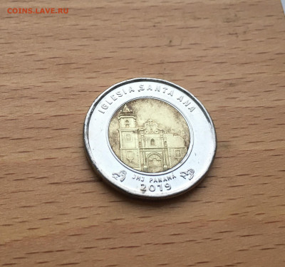 биметалл Панама 1 бальбоа 2019 Церковь Иглесиа Санта Ана - IMG_8412.JPG