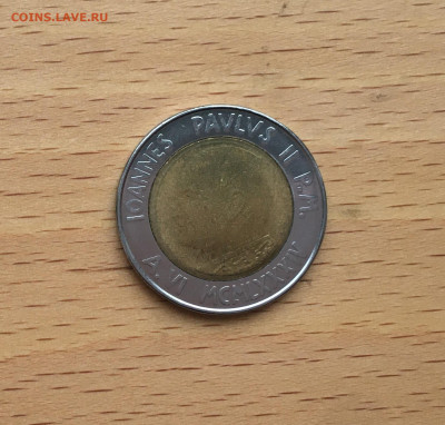 биметалл Ватикан 500 лир 1984 Год Мира - IMG_8569.JPG