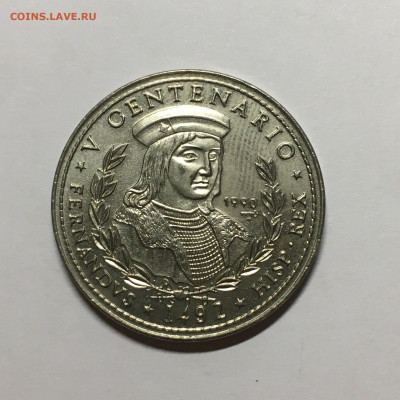 Куба 1 песо 1990г "500 лет открытию Америки. Фердинанд II" - image-23-11-20-06-46-3