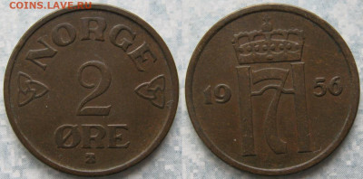 Норвегия 2 эре 1956 до 29-11-20 в 22:00 - Норвегия 2 эре 1956    5423