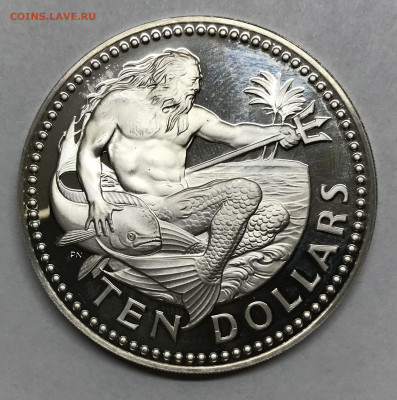 Барбадос 10 долларов 1974 Пруф до 21.30. МСК 26.11 - IMG_2483