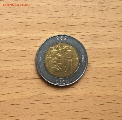 биметалл Сан Марино 500 лир 1982 Социальные достижения - IMG_8576.JPG