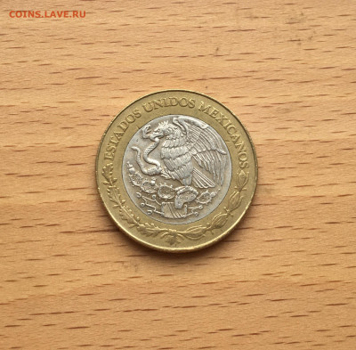 биметалл Мексика 10 новых песо 1995 Серебро - IMG_7608.JPG