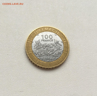 биметалл Центральная Африка BEAC 100 франков 2006 - IMG_8634.JPG