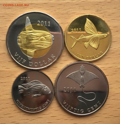 набор Остров Синт Эстатиус Св.Евстафия 1 5 25 50 4шт рыбы - IMG_8312.JPG