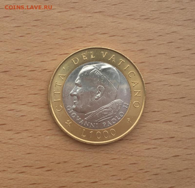 биметалл Ватикан 1000 лир 2001 UNC - bimetall_vatikan_1000_lir_2001_unc (1)