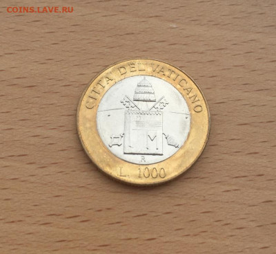 биметалл Ватикан 1000 лир 2000 Совместная молитва - bimetall_vatikan_1000_lir_2000_sovmestnaja_molitva_unc (3)