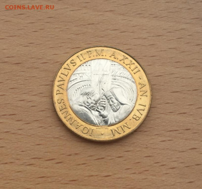 биметалл Ватикан 1000 лир 2000 Совместная молитва - bimetall_vatikan_1000_lir_2000_sovmestnaja_molitva_unc (2)