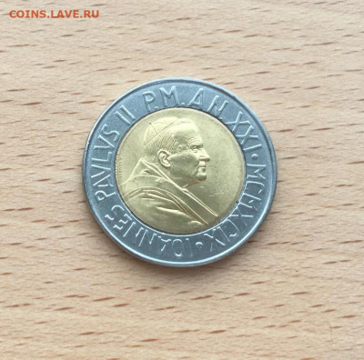 биметалл Ватикан 500 лир 1999 - bimetall_vatikan_500_lir_1999_unc (3)