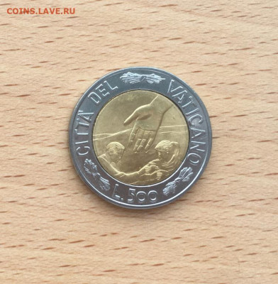 биметалл Ватикан 500 лир 1999 - bimetall_vatikan_500_lir_1999_unc