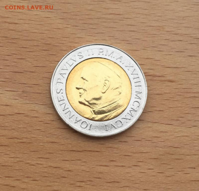 биметалл Ватикан 500 лир 1996 - bimetall_vatikan_500_lir_1996_unc (3)