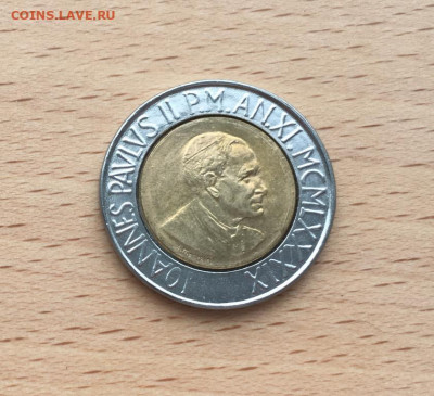 биметалл Ватикан 500 лир 1989 виноградная лоза - bimetall_vatikan_500_lir_1989_unc_vinogradnaja_loza (1)