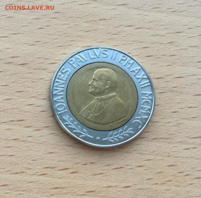 биметалл Ватикан 500 лир 1990 Иисус Христос и пастыри - bimetall_vatikan_500_lir_1990_unc_iisus_khristos_i_pastyri (1)