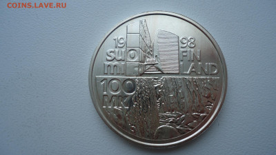 ФИНЛЯНДИЯ 100 МАРОК 1998 UNC АЛВАР ААЛТО - DSC08576.JPG