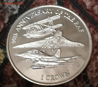1 крона Фолклендские острова 90 лет авиации  до 01.12.20г. - IMG_20201124_173706